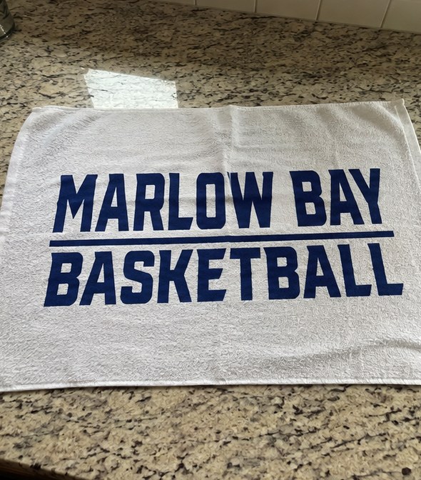 Custom rally towels — customer photo